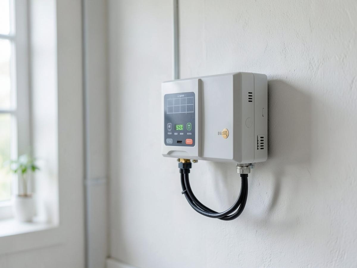 Wall-mounted hybrid solar inverter with battery backup