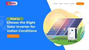 Bodhie Solar expert explaining the features of a solar inverter designed for high temperatures in India.